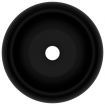 Luxury Wash Basin Round Matt Black 40x15 cm Ceramic