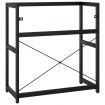 Bathroom Washbasin Frame Black 79x38x83 cm Iron