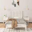 Wall Headboard White 96x3x63 cm Solid Wood Pine