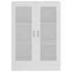 Vitrine Cabinet White 82.5x30.5x115 cm Engineered Wood