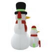 Inflatable Snowman Family with LEDs 360 cm