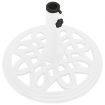 Umbrella Base White 40x40x32 cm Cast Iron