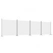 4-Panel Room Divider White 698x180 cm Fabric