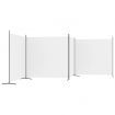 4-Panel Room Divider White 698x180 cm Fabric