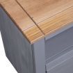 Corner TV Cabinet Grey 93x49x49 cm Solid Pine Panama Range