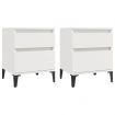 Bedside Cabinets 2 pcs White 40x35x50 cm