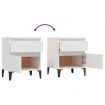 Bedside Cabinets 2 pcs White 40x35x50 cm