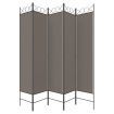 5-Panel Room Divider Anthracite 200x220 cm Fabric