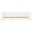 Dog Bed White 95.5x65.5x28 cm Solid Pine Wood