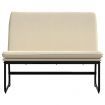 Bench Cream 100x75x76 cm Fabric