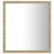 LED Bathroom Mirror Sonoma Oak 40x8.5x37 cm Acrylic