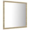 LED Bathroom Mirror Sonoma Oak 40x8.5x37 cm Acrylic