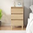 Bedside Cabinet Sonoma Oak 40x35x70 cm Engineered Wood