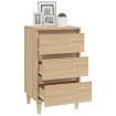 Bedside Cabinet Sonoma Oak 40x35x70 cm Engineered Wood