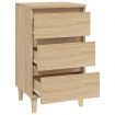 Bedside Cabinet Sonoma Oak 40x35x70 cm Engineered Wood