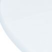 Dining Table White 106 cm Solid Rubber Wood
