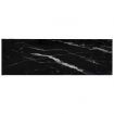 Shelf Black Marble and Transparent 100x36x168 cm Tempered Glass