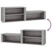 Shoe Cabinet Grey Sonoma 150x35x45 cm Engineered Wood