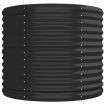Garden Raised Bed Powder-Coated Steel 296x80x68 cm Anthracite