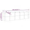 Garden Raised Bed Powder-Coated Steel 296x80x68 cm Anthracite