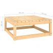 Garden Footstool 70x70x30 cm Solid Pinewood