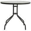 Bistro Table Anthracite Ø80x71 cm Steel