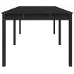 Garden Table Black 203.5x100x76 cm Solid Wood Pine