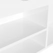 Shoe Bench with Cushion High Gloss White 104x30x49 cm Engineered Wood