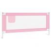 Toddler Safety Bed Rail Pink 200x25 cm Fabric