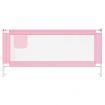 Toddler Safety Bed Rail Pink 200x25 cm Fabric