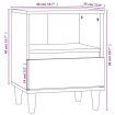 Bedside Cabinet Grey Sonoma 40x35x50 cm