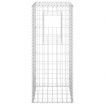 Gabion Basket Posts 2 pcs 40x40x100 cm Iron