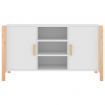 Sideboard White 107x38x60 cm Engineered Wood