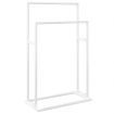 Freestanding Towel Rack White 48x24x78.5 cm Iron