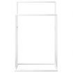 Freestanding Towel Rack White 48x24x78.5 cm Iron