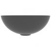 Bathroom Sink Ceramic Dark Grey Round