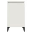 Bedside Cabinet White 40x35x70 cm Engineered Wood