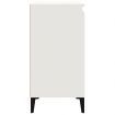 Bedside Cabinet White 40x35x70 cm Engineered Wood