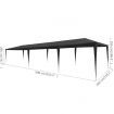 Party Tent 3x9 m PE Anthracite