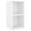 Wall-mounted TV Cabinet White 37x37x72 cm Engineered Wood