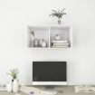 Wall-mounted TV Cabinet White 37x37x72 cm Engineered Wood