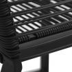 Garden Chairs 4 pcs Rope Rattan Black