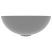 Bathroom Sink Ceramic Light Grey Round