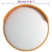 Outdoor Convex Traffic Mirror Orange Ø30 cm Polycarbonate