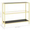 Shelf Black and Transparent 100x36x90 cm Tempered Glass