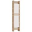 Folding 4-Panel Room Divider 160 cm Bamboo and Canvas