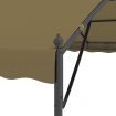 Gazebo 4x3x2.6 m Taupe 180 g/m²