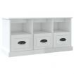 TV Cabinet High Gloss White 100x35x50 cm Engineered Wood