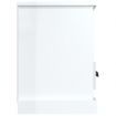 TV Cabinet High Gloss White 100x35x50 cm Engineered Wood