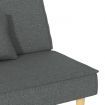 Sofa Bed Dark Grey Fabric